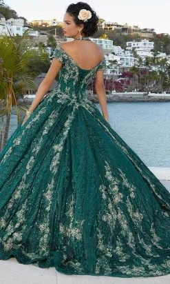 Mori Lee 89351 - Queen Anne Neck Quinceanera