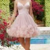 Mori Lee - 9551 Satin And Tulle Floral Applique Dress 2 Mori Lee - 9551 Satin And Tulle Floral Applique Dress