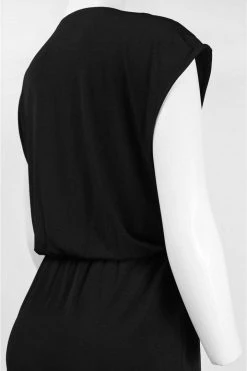 Short Dresses Muse - M3341M Cowl Neck Dolman Dress