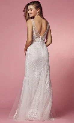 Nox Anabel Bridal A398W - Embroidered Bridal Dress