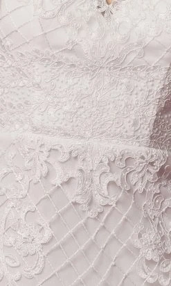 Nox Anabel Bridal A398W - Embroidered Bridal Dress