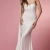 Nox Anabel Bridal E475W - Cascading Drape Bridal Dress 2 Nox Anabel Bridal E475W - Cascading Drape Bridal Dress