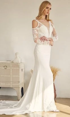 Nox Anabel Bridal JE916 - Long Sleeve Bridal Gown