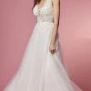 Nox Anabel Bridal JE920 - V-Neck Lace Bridal Gown