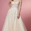 Nox Anabel Bridal JH925 - Off Shoulder Bridal Gown 2 Nox Anabel Bridal JH925 - Off Shoulder Bridal Gown