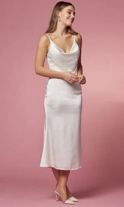 Nox Anabel Bridal R1027W - Cowl Neck Bridal Dress 10 Nox Anabel Bridal R1027W - Cowl Neck Bridal Dress