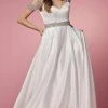 Nox Anabel Bridal R224W - Cold Shoulder Bridal Gown