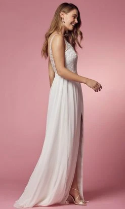 Nox Anabel Bridal Y299W - Embellished Long Bridal Gown