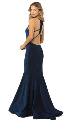 Nox Anabel - C208 Glittering Strappy Racerback Trumpet Gown