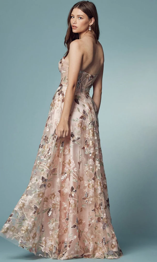 Nox Anabel E1001 - Sequin Bustier Prom Gown 4 Nox Anabel E1001 - Sequin Bustier Prom Gown