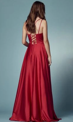 Nox Anabel E1020 - Lace Up Style Prom Dress 50 Nox Anabel E1020 - Lace Up Style Prom Dress