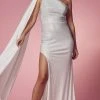 Nox Anabel E1039W - Beaded Asymmetric Bridal Dress 2 Nox Anabel E1039W - Beaded Asymmetric Bridal Dress