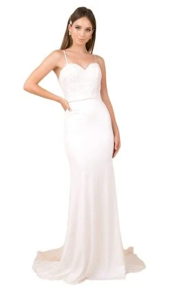 Nox Anabel - E276 Sequined Lace Illusion Paneled Long Gown 11 Nox Anabel - E276 Sequined Lace Illusion Paneled Long Gown