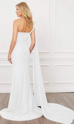 Nox Anabel - E475 Sleeveless One Shoulder Trumpet Dress