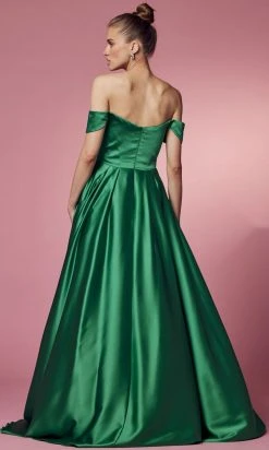 Nox Anabel R1032 - Off Shoulder A-Line Prom Dress 15 Nox Anabel R1032 - Off Shoulder A-Line Prom Dress