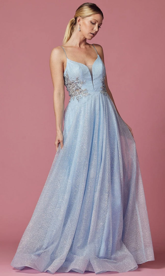 Nox Anabel T1033 - Floral Embroidered Prom Dress 3 Nox Anabel T1033 - Floral Embroidered Prom Dress