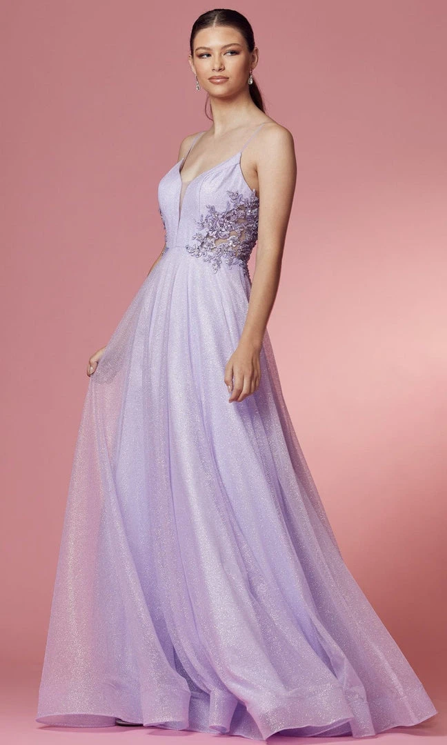 Nox Anabel T1033 - Floral Embroidered Prom Dress 6 Nox Anabel T1033 - Floral Embroidered Prom Dress