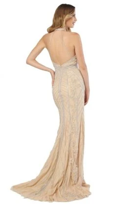 Nox Anabel - T260 Embellished High Halter Trumpet Dress 7 Nox Anabel - T260 Embellished High Halter Trumpet Dress
