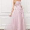Nox Anabel - T449 Scoop Neck A-line Prom Dress 1 Nox Anabel - T449 Scoop Neck A-line Prom Dress