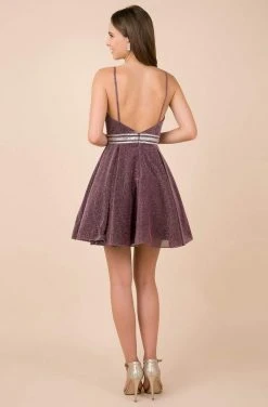 Nox Anabel - Y678 Plunging V-neck A-line Dress - 1 Pc Green In Size L Available