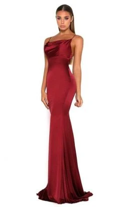 Portia And Scarlett - Dana Gown Cowl Neck Satin Gown 18 Portia And Scarlett - Dana Gown Cowl Neck Satin Gown