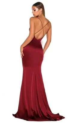 Portia And Scarlett - Dana Gown Cowl Neck Satin Gown