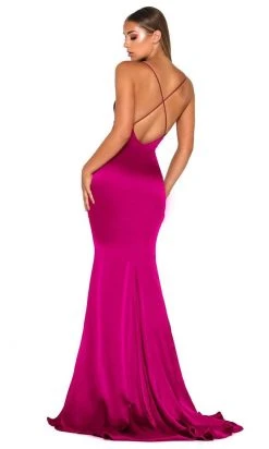 Portia And Scarlett - Dana Gown Cowl Neck Satin Gown 25 Portia And Scarlett - Dana Gown Cowl Neck Satin Gown