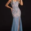 Portia And Scarlett - PS21103 Jeweled Embroidery Trumpet Gown