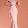 Portia And Scarlett - PS21190 Embroidered Off Shoulder Mermaid Dress
