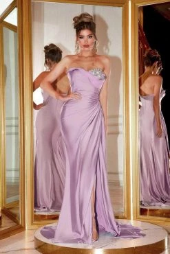 Portia And Scarlett - PS21218 Sweetheart Neck Drape Fitted Gown