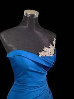 Portia And Scarlett - PS21218 Sweetheart Neck Drape Fitted Gown