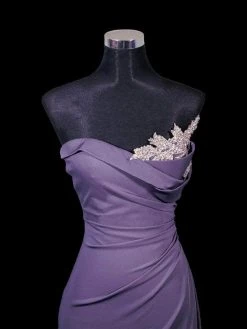 Portia And Scarlett - PS21218 Sweetheart Neck Drape Fitted Gown