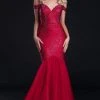 Portia And Scarlett - PS21251 Off Shoulder Glittered Trumpet Gown