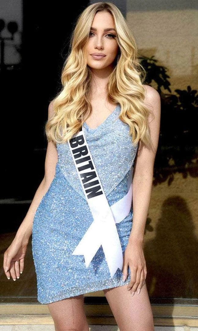 Portia And Scarlett PS22484C - Overlaid Neck Cocktail Dress 3 Portia And Scarlett PS22484C - Overlaid Neck Cocktail Dress