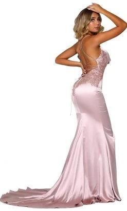 Portia And Scarlett - PS6300 Cowl Neckline Mermaid Evening Gown 15 Portia And Scarlett - PS6300 Cowl Neckline Mermaid Evening Gown