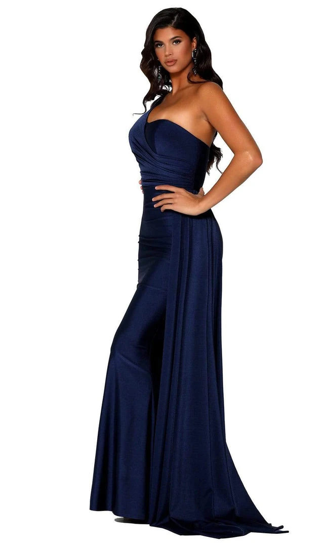 Portia And Scarlett - PS6321 One Shoulder Fitted Evening Gown 11 Portia And Scarlett - PS6321 One Shoulder Fitted Evening Gown
