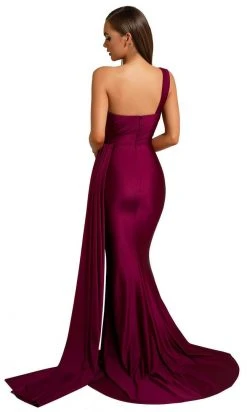 Portia And Scarlett - PS6321 One Shoulder Fitted Evening Gown 37 Portia And Scarlett - PS6321 One Shoulder Fitted Evening Gown