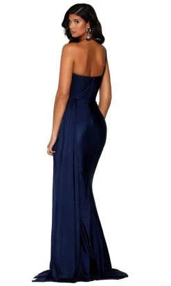 Portia And Scarlett - PS6321 One Shoulder Fitted Evening Gown 34 Portia And Scarlett - PS6321 One Shoulder Fitted Evening Gown