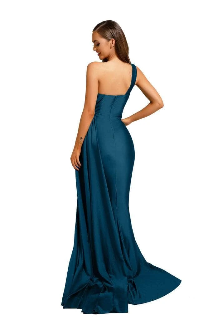 Portia And Scarlett - PS6321 One Shoulder Fitted Evening Gown 21 Portia And Scarlett - PS6321 One Shoulder Fitted Evening Gown