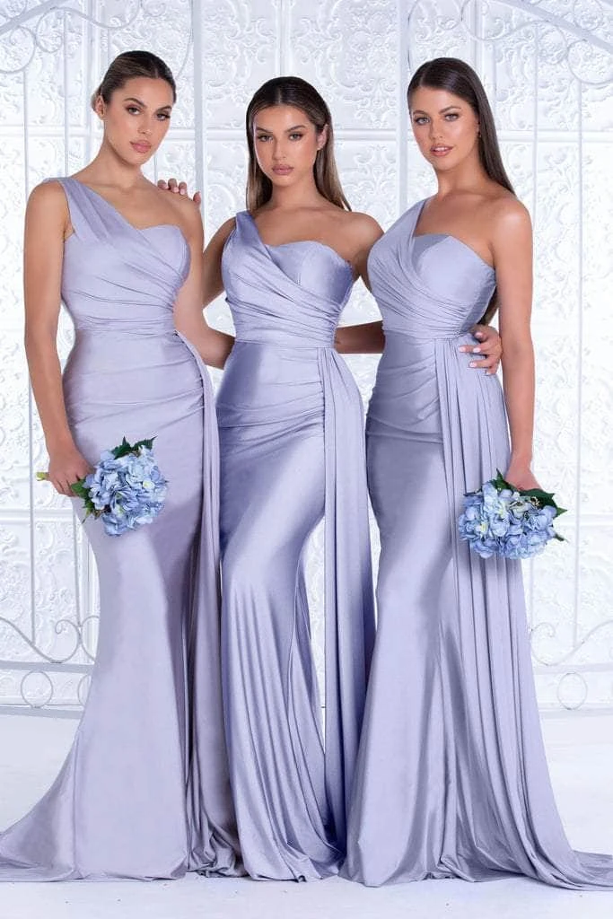 Portia And Scarlett - PS6321 One Shoulder Fitted Evening Gown 24 Portia And Scarlett - PS6321 One Shoulder Fitted Evening Gown