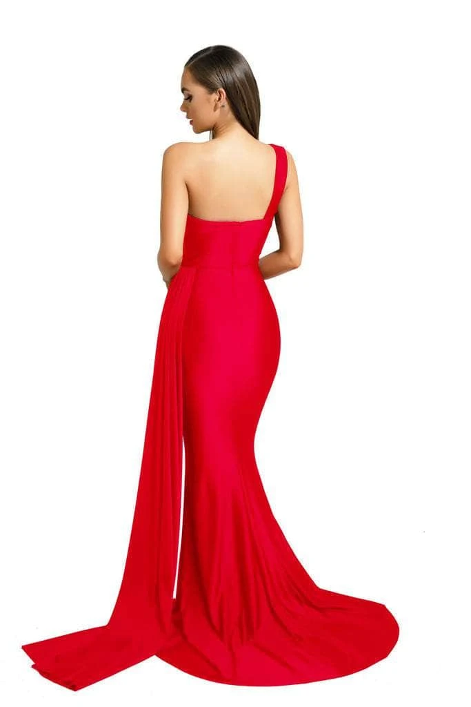 Portia And Scarlett - PS6321 One Shoulder Fitted Evening Gown 25 Portia And Scarlett - PS6321 One Shoulder Fitted Evening Gown