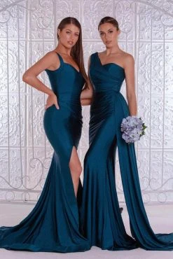 Portia And Scarlett - PS6321 One Shoulder Fitted Evening Gown 47 Portia And Scarlett - PS6321 One Shoulder Fitted Evening Gown