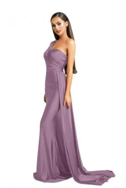 Portia And Scarlett - PS6321 Ruched Asymmetric Evening Dress