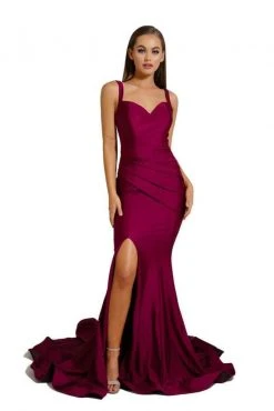 Portia And Scarlett - PS6339 Sleeveless V Neck High Slit Mermaid Gown 43 Portia And Scarlett - PS6339 Sleeveless V Neck High Slit Mermaid Gown
