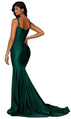 Portia And Scarlett - PS6339 Sleeveless V Neck High Slit Mermaid Gown 35 Portia And Scarlett - PS6339 Sleeveless V Neck High Slit Mermaid Gown