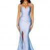 Portia And Scarlett - PS6339 Sweetheart V Neck High Slit Mermaid Gown 2 Portia And Scarlett - PS6339 Sweetheart V Neck High Slit Mermaid Gown