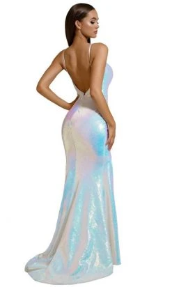 Portia And Scarlett - PS6521 Sweetheart Evening Dress With Slit