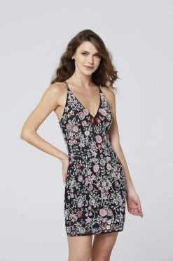 Primavera Couture - 1938 Floral Sequined Short Dress