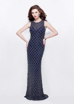 Primavera Couture - 1992 Sleeveless Illusion Jewel Sheath Dress 8 Primavera Couture - 1992 Sleeveless Illusion Jewel Sheath Dress