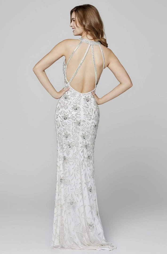 Primavera Couture - 3447 Halter Neck Fully Embellished Evening Gown 7 Primavera Couture - 3447 Halter Neck Fully Embellished Evening Gown